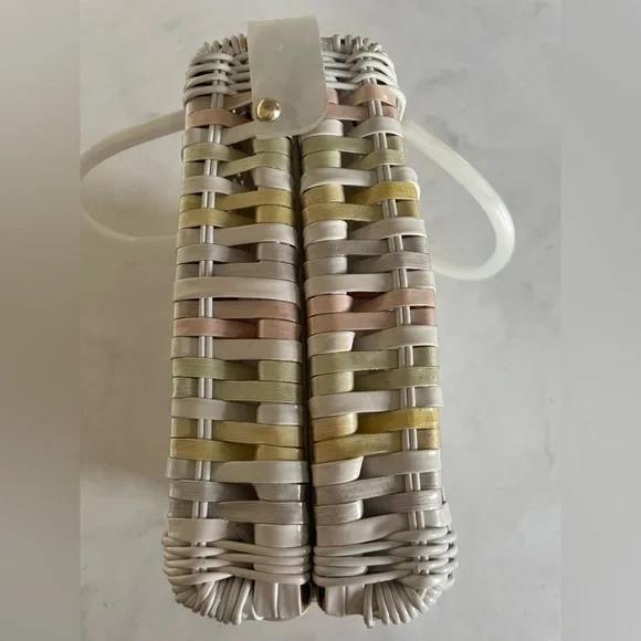 Stylecraft Miami Vintage 1950’s Woven Handbag - Picture 10 of 11